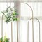 6 ft Gold Metal Floral Display Frame Round Top BACKDROP STAND Wedding Arch Event